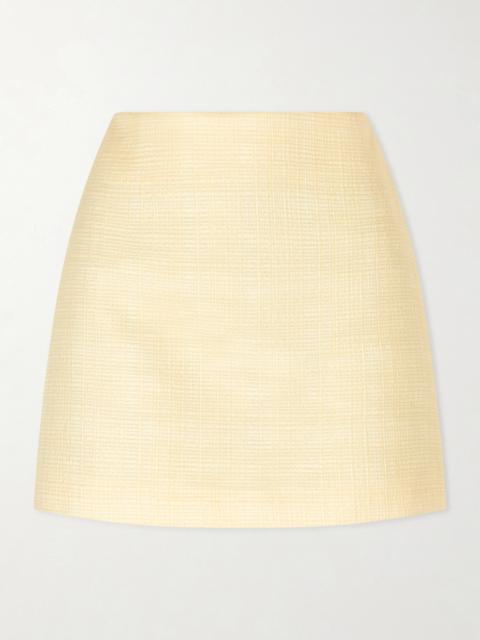 BLAZÉ MILANO Ourway Cotton‑blend Woven Mini Skirt
