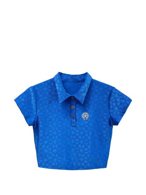 Chrome Hearts cross-pattern polo shirt