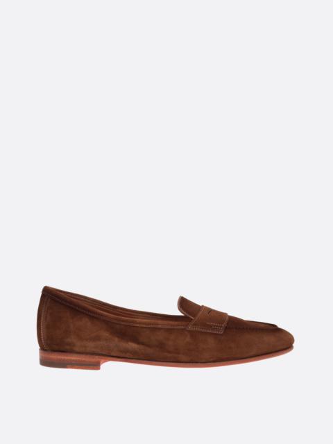 CARLA SUEDE PENNY LOAFERS