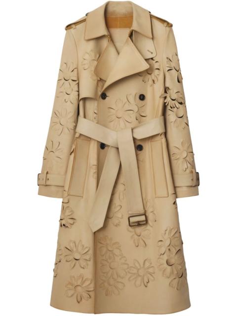 Burberry suede trench coat