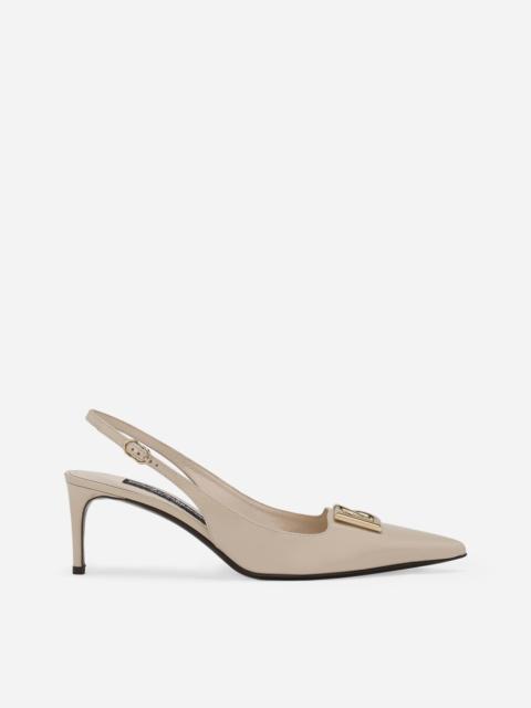 Dolce & Gabbana Polished calfskin slingbacks