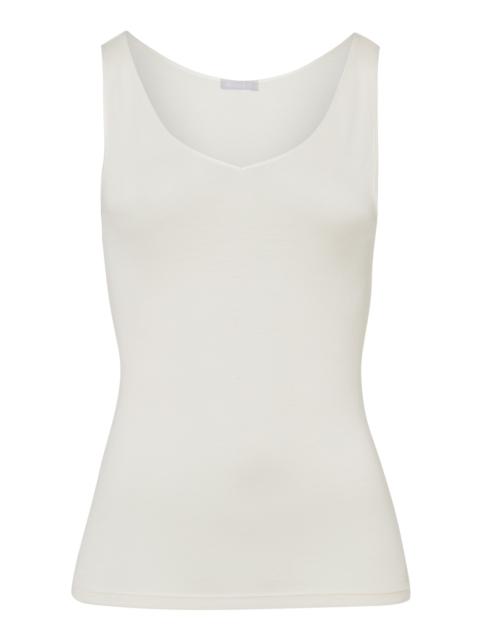 HANRO Woolen Silk W Wool And Silk V-Neck Tank Top