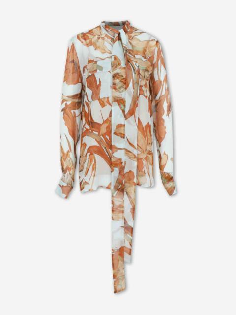 COSTARELLOS FLORAL CASUAL BLOUSE