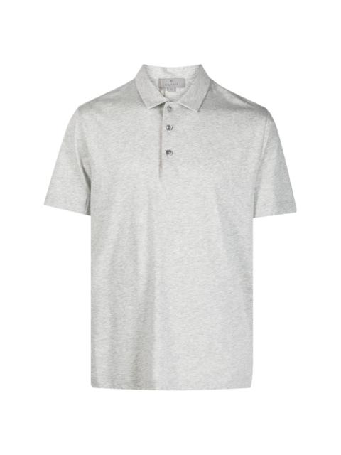 Canali plain cotton polo shirt