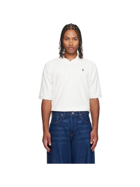 Polo Ralph Lauren Off-White Cable Terry Polo