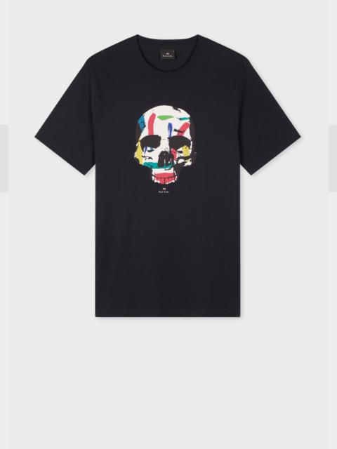 Paul Smith Navy 'Painted Skull' T-Shirt