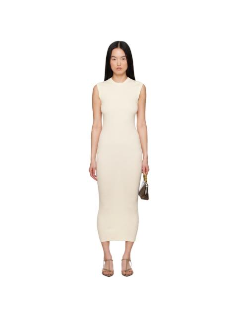 Jil Sander Off-White Cotton Tank Maxi Dress