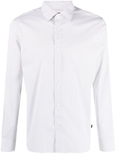 MICHAEL KORS Ls Spread Mosaic Star stretch-cotton shirt
