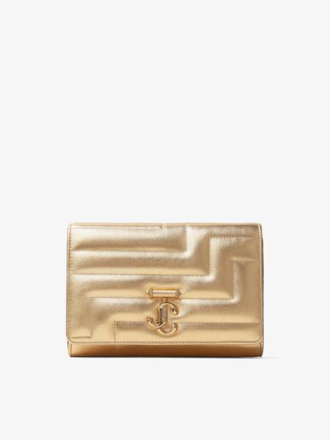Varenne Avenue Clutch
Gold Avenue Metallic Nappa Leather Clutch Bag with Light Gold JC Emblem