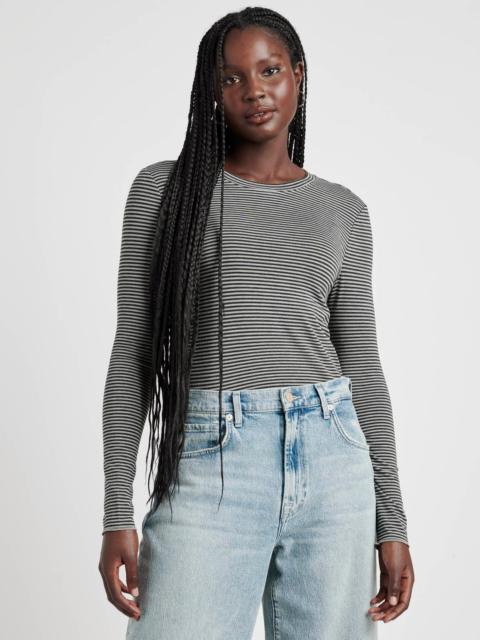 Splendid Striped Bamboo Blend Long Sleeve Tee