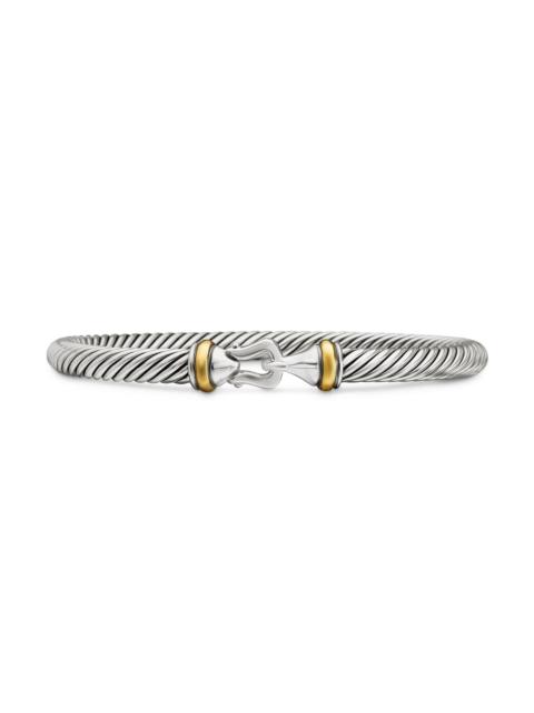 DAVID YURMAN Women's Buckle Classic Cable Bracelet in Sterling Silver - Silver