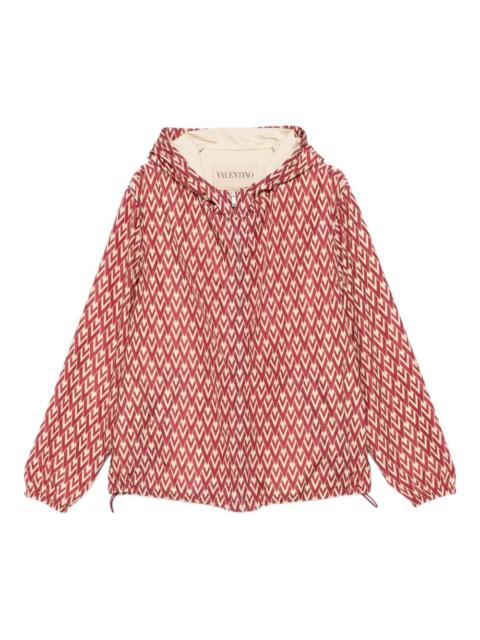 Valentino geometric-pattern hooded jacket