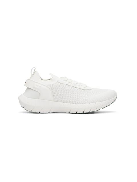 BOSS White 'Boss-Motion' Sneakers
