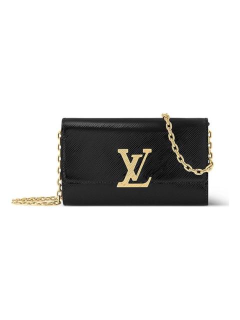 Louis Vuitton (WMNS) LOUIS VUITTON Pochette Louise Epi Leather Handbag 'Black' M23756