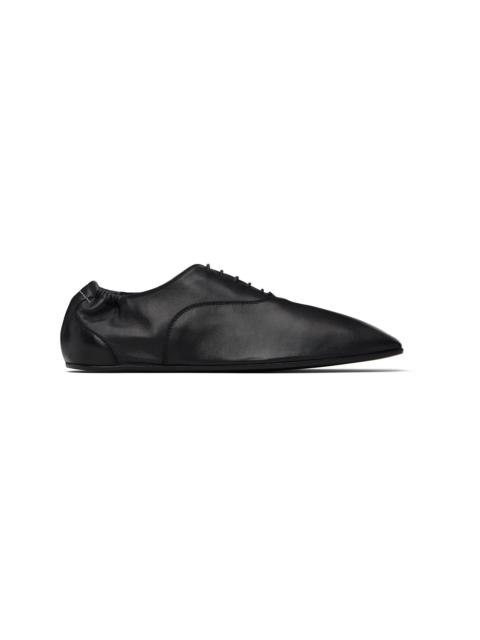 Black Leather Oxfords