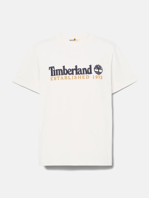 Timberland Men's Short Sleeve Embroidery Logo T-Shirt