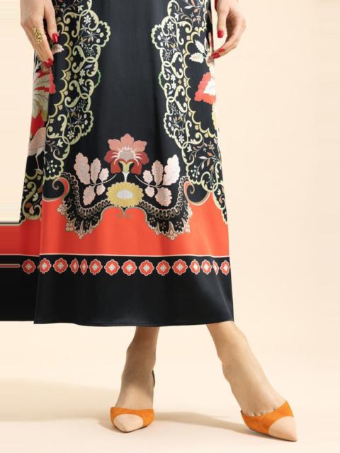 Manolo Blahnik Capsli Slingback 70 - Dark Nude Orange