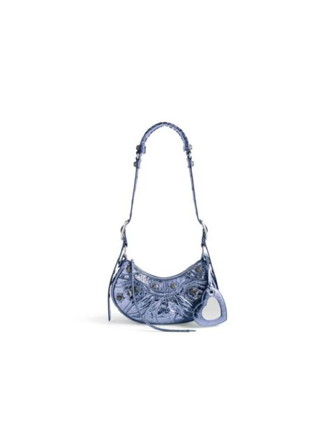 BALENCIAGA Women's Le Cagole Xs Shoulder Bag Metallized in Purple