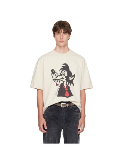 AMIRI Off-White Smoking Wolf Skate T-shirt