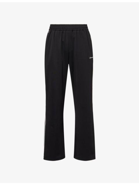 REPRESENT Taped-Trim Embroidered Jersey Track Pants