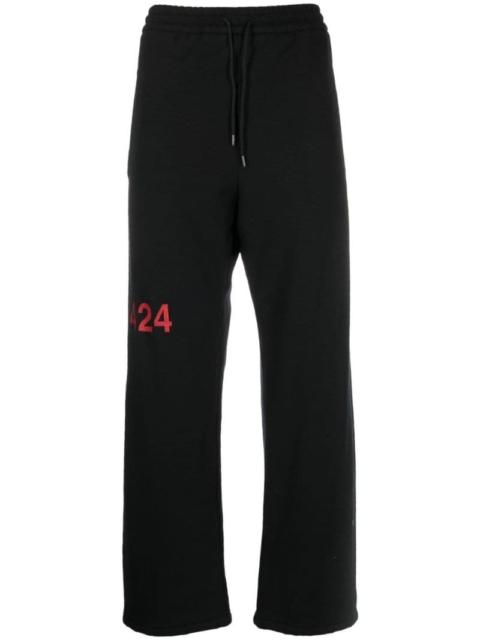 logo-print detail track pants