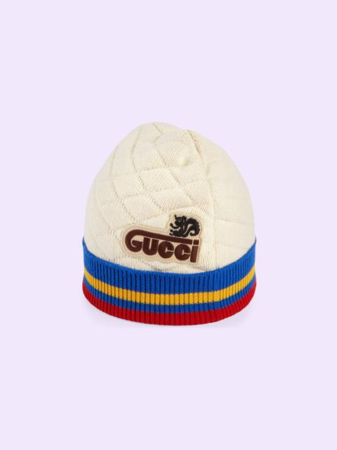 GUCCI Wool blend hat with skunk