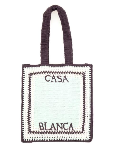 CASABLANCA Crochet Bag With Logo