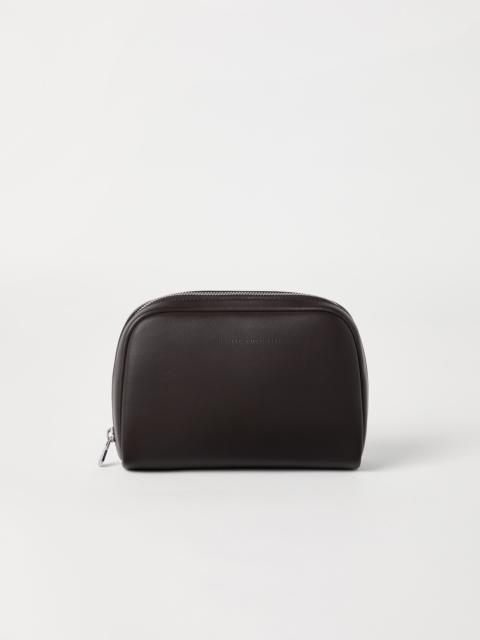 Smooth calfskin slim beauty case