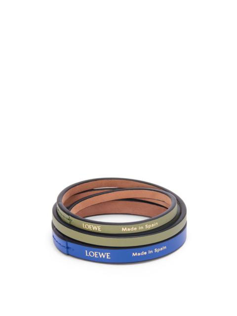 Loewe Double bangle set in classic calfskin