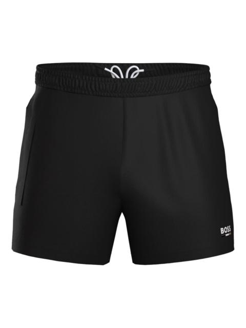 BOSS logo-detail drawstring swim shorts