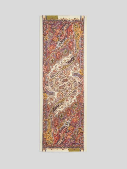 Etro CASHMERE AND SILK SCARF WITH PAISLEY PRINT
