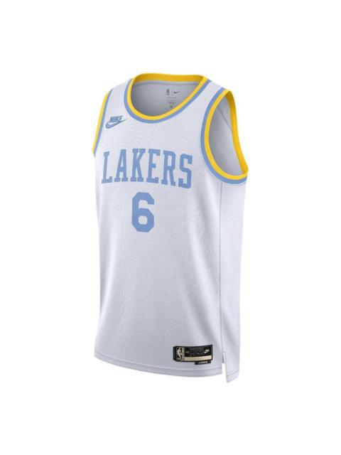 Nike Nike x NBA Los Angeles Lakers Dri-FIT LeBron James Jersey 'White' DO9448-101