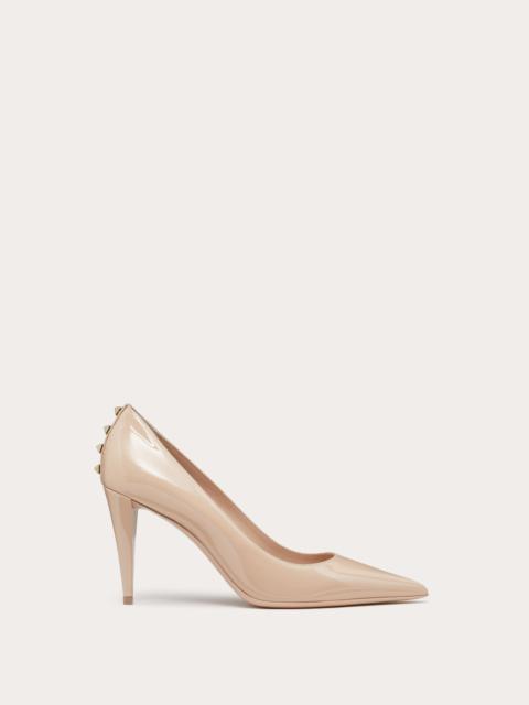 Valentino ROCKSTUD PATENT-LEATHER PUMP 90 MM