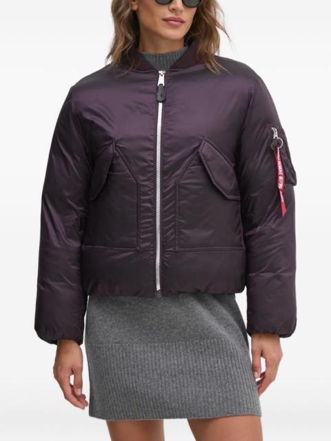 ALPHA INDUSTRIES MA-1 zip pocket bomber jacket
