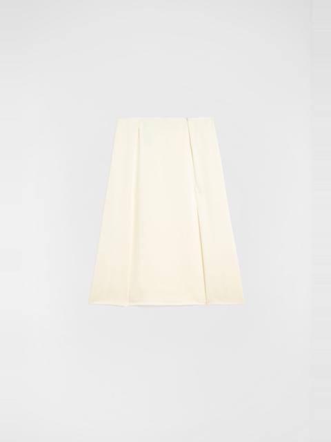Jil Sander Envers Satin Pleated Skirt