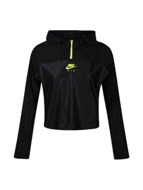 Nike (WMNS) Nike Half Zipper hooded track Jacket Black CU3047-010