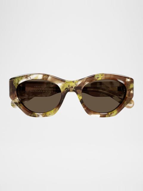Chloé Logo Acetate Cat-Eye Sunglasses