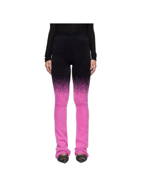 OTTOLINGER SSENSE Exclusive Black & Pink Knit Exaggerated Lounge Pants