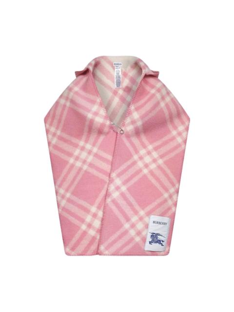 Burberry check-pattern hooded scarf
