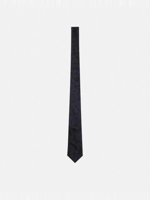 VERSACE Barocco Jacquard Silk Tie