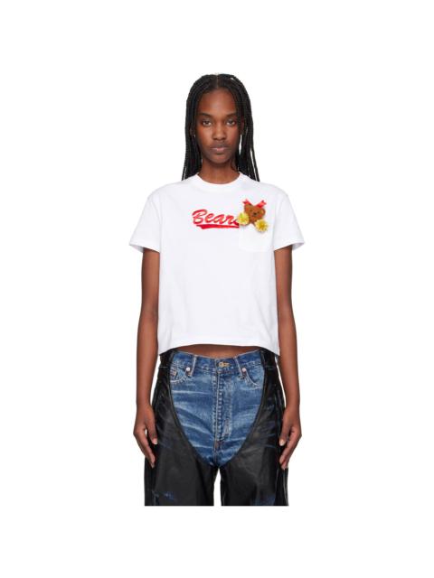 doublet White Cheerleading Bear T-shirt