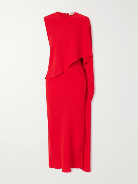 HEIRLOME Clementine Draped Silk-crepe Maxi Dress