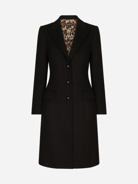 Dolce & Gabbana Single-breasted wool and cashmere coat