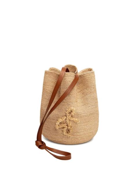RUSLAN BAGINSKIY The HatBag raffia drawstring shoulder bag