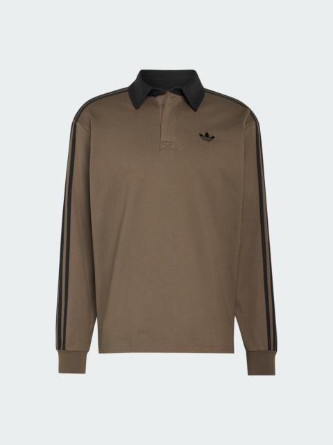 adidas 3-STRIPES RUGBY LONGSLEEVE POLO