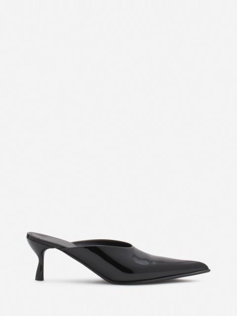 Lanvin PATENT LEATHER HEELED MULES