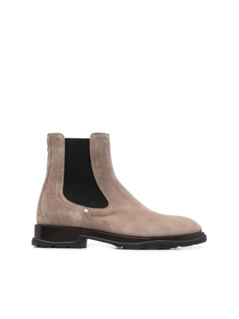 Alexander McQueen suede Chelsea boots