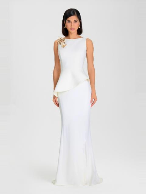 NADINE MERABI Paige White Top