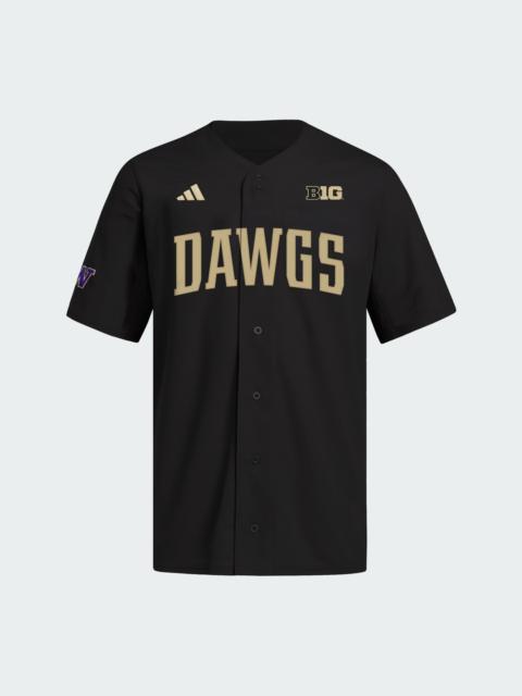 adidas Washington Black Full Button Jersey