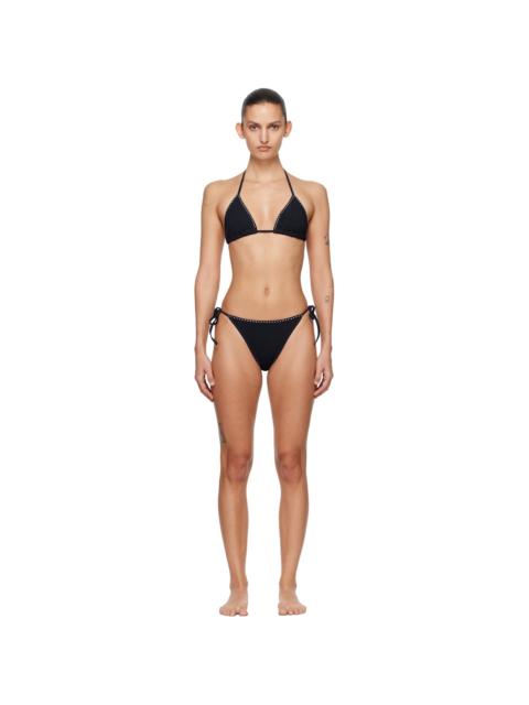 Hunza G Black Gina Swarovski Bikini
